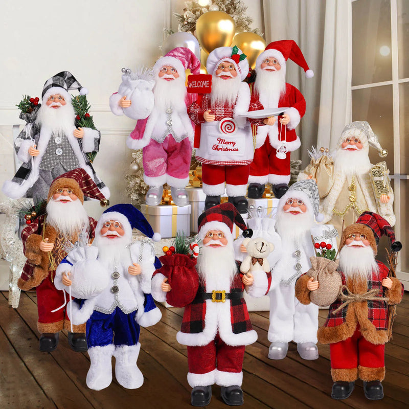 Decorações de Natal  Boneco de Papai Noel em pé