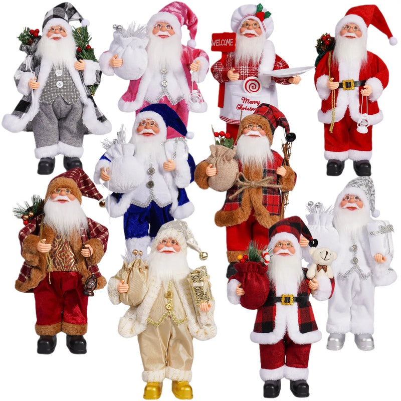 Decorações de Natal  Boneco de Papai Noel em pé